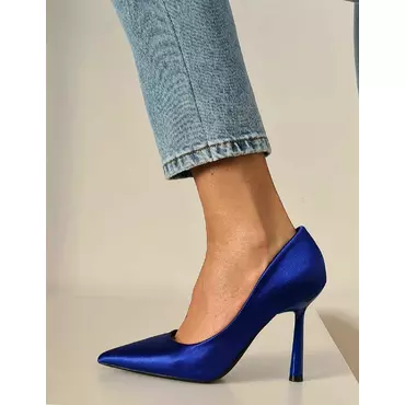 Pantofi dama stiletto Leisan albastru elecric