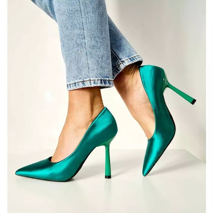 Pantofi  dama stiletto Leisan verde picture - 1